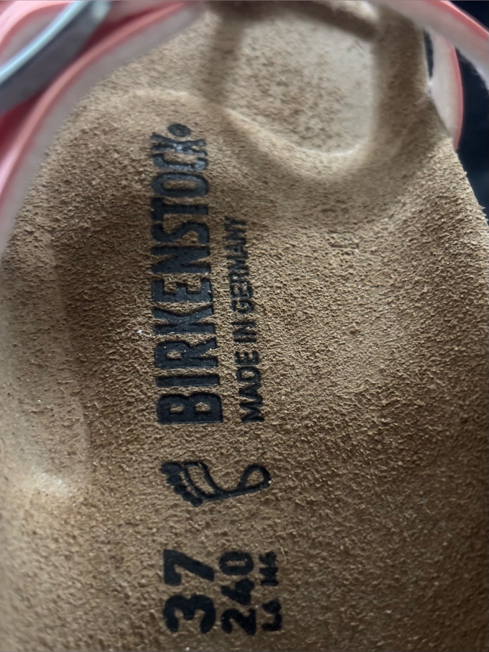 Birkenstock 💅🌴 MAYARI Coral Peach Birko Flor Leather Sandals Slides 5.5 6 36 NEW - Picture 6 of 7